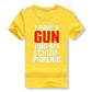 I Have A Gun and Am Schizophrenic T-Shirt eprolo