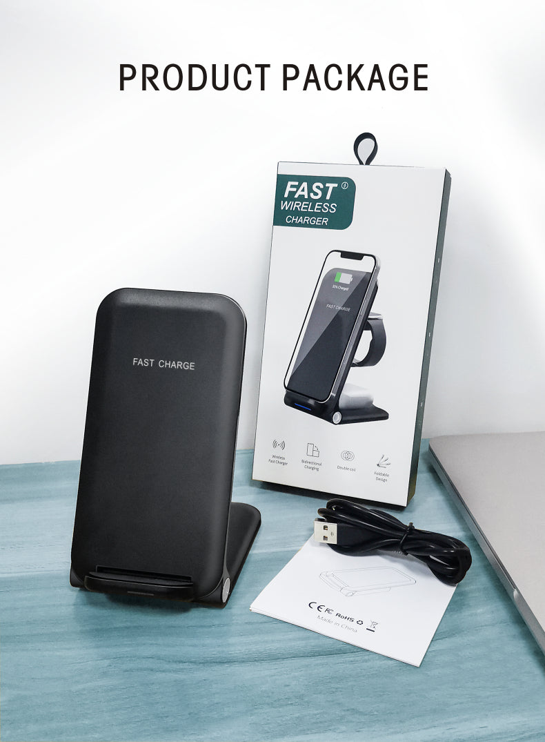 Fast Wireless Charger 3 in 1 Power Station FONEZWORLD ARKLOW 