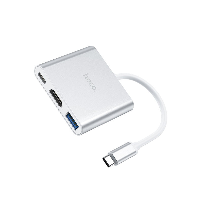 HOCO Type-C hub HB14 USB3.0+HDMI+PD FONEZWORLD ARKLOW