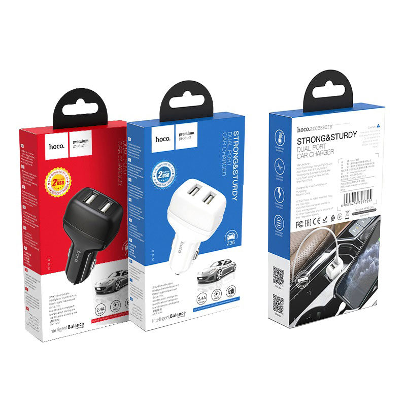 HOCO Z36 Leader Dual Port Car Charger FONEZWORLD ARKLOW